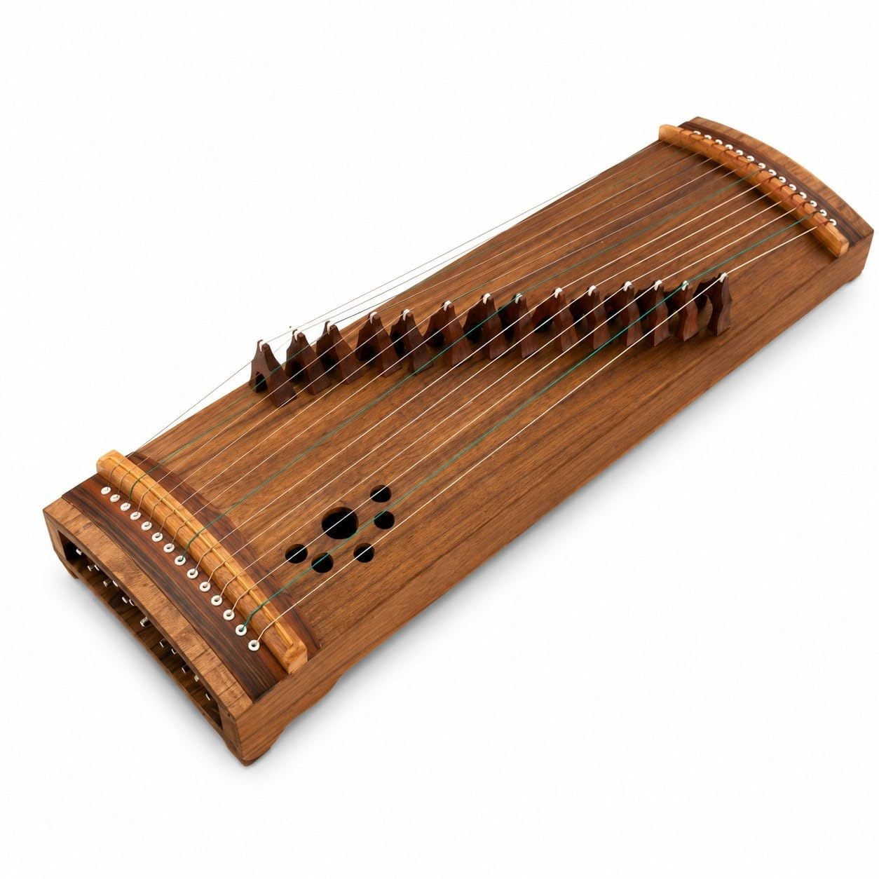 Przenośny 14-strunowy Mini Guzheng ze stali nylonowej dla początkujących | Lekki i oszczędzający miejsce, idealny do małych mieszkań lub akademików.