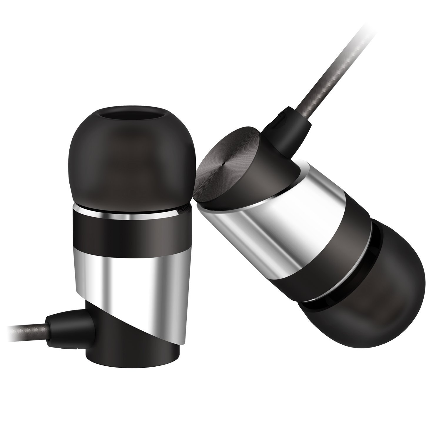 Senzer H1 Bass In Ear Headphones Noise Isolating Earbuds with Microphone/Remote for Apple iOS & Android