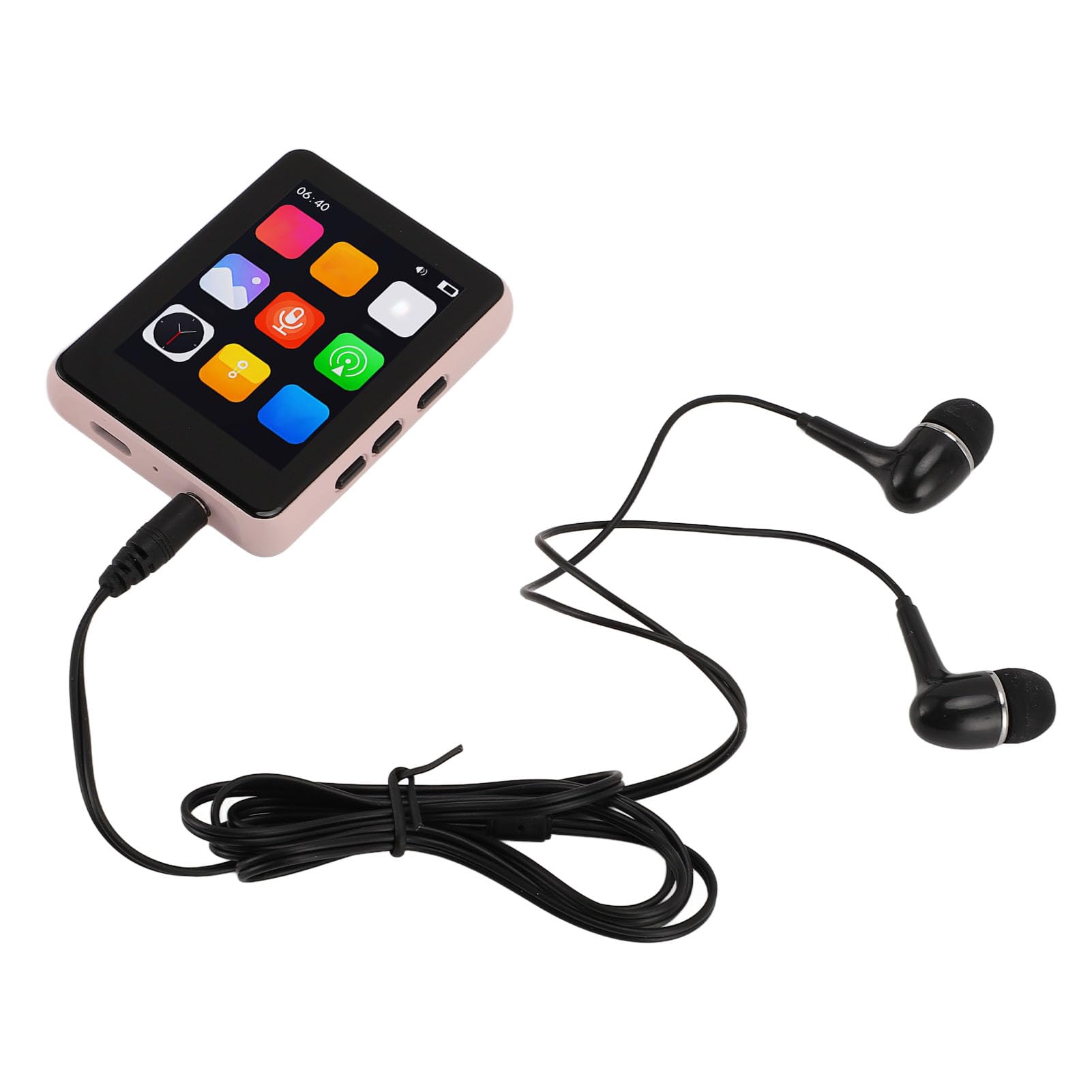 Lettore MP3 Portatile da 64 GB con Altoparlante Touch Screen HiFi per Amanti della Musica Lega di Alluminio 2,4 Pollici (Rosa)