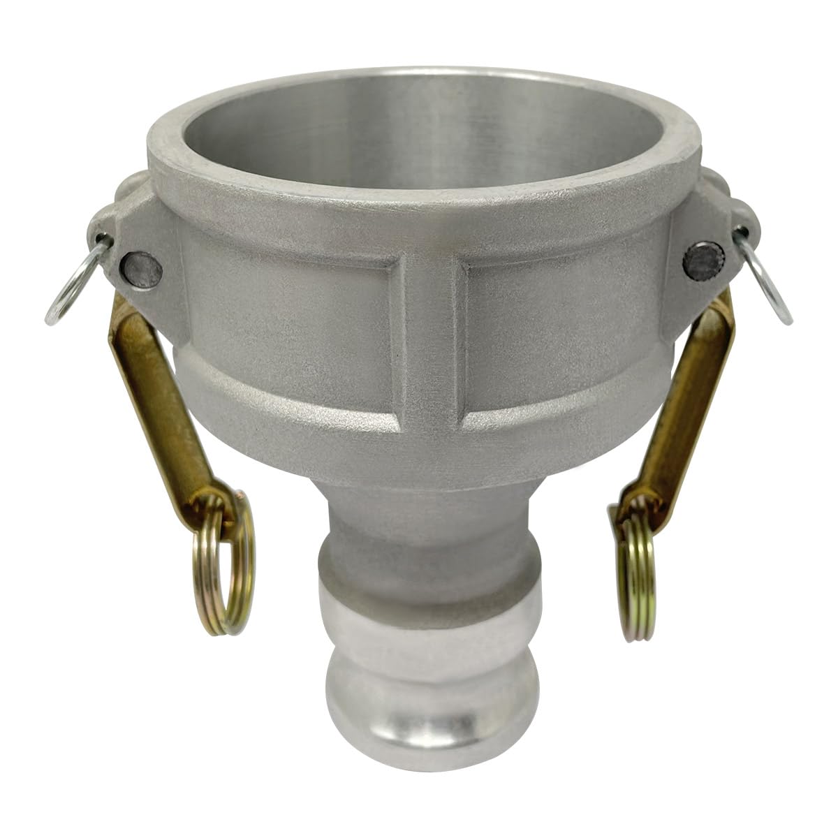 Gloxco Aluminum Type DA Cam and Groove Hose Fitting, Reducer, 3" Female Coupler x 1-1/2" Male Adapter (CAM-3015-DA-AL)