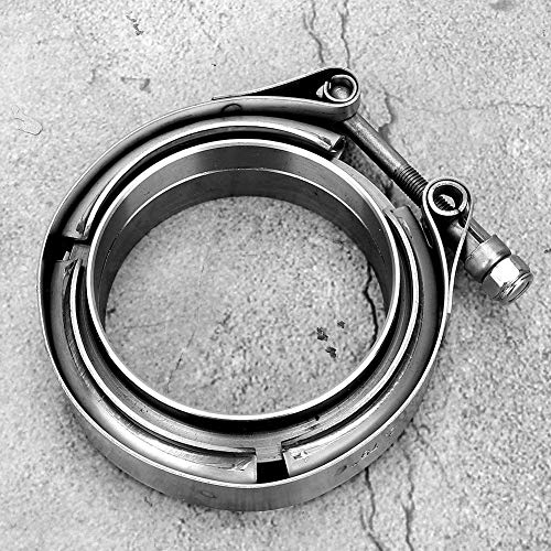 Abrazadera de escape en acero inoxidable de 2.75 pulgadas con kit de brida robusta 3