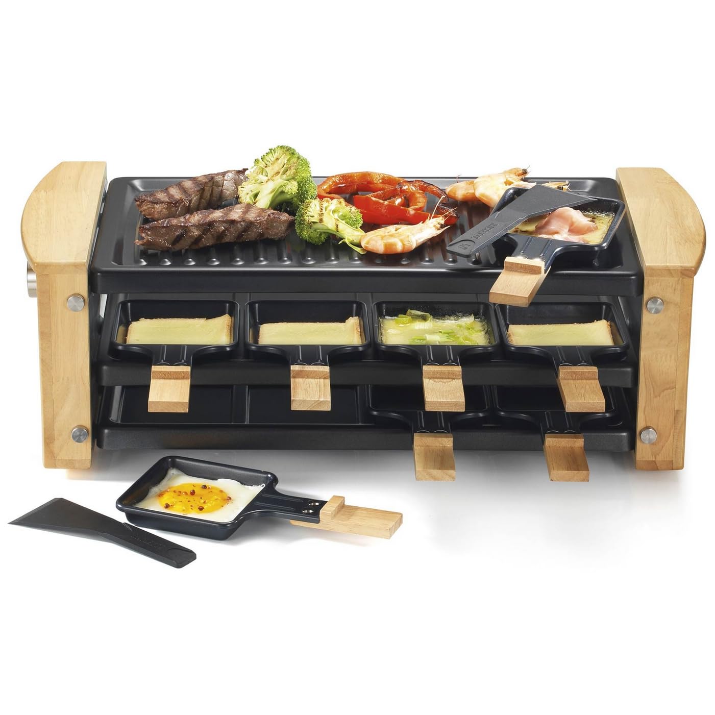 Appareil À Raclette 8 Personnes 1200w - KCWOOD.8RP