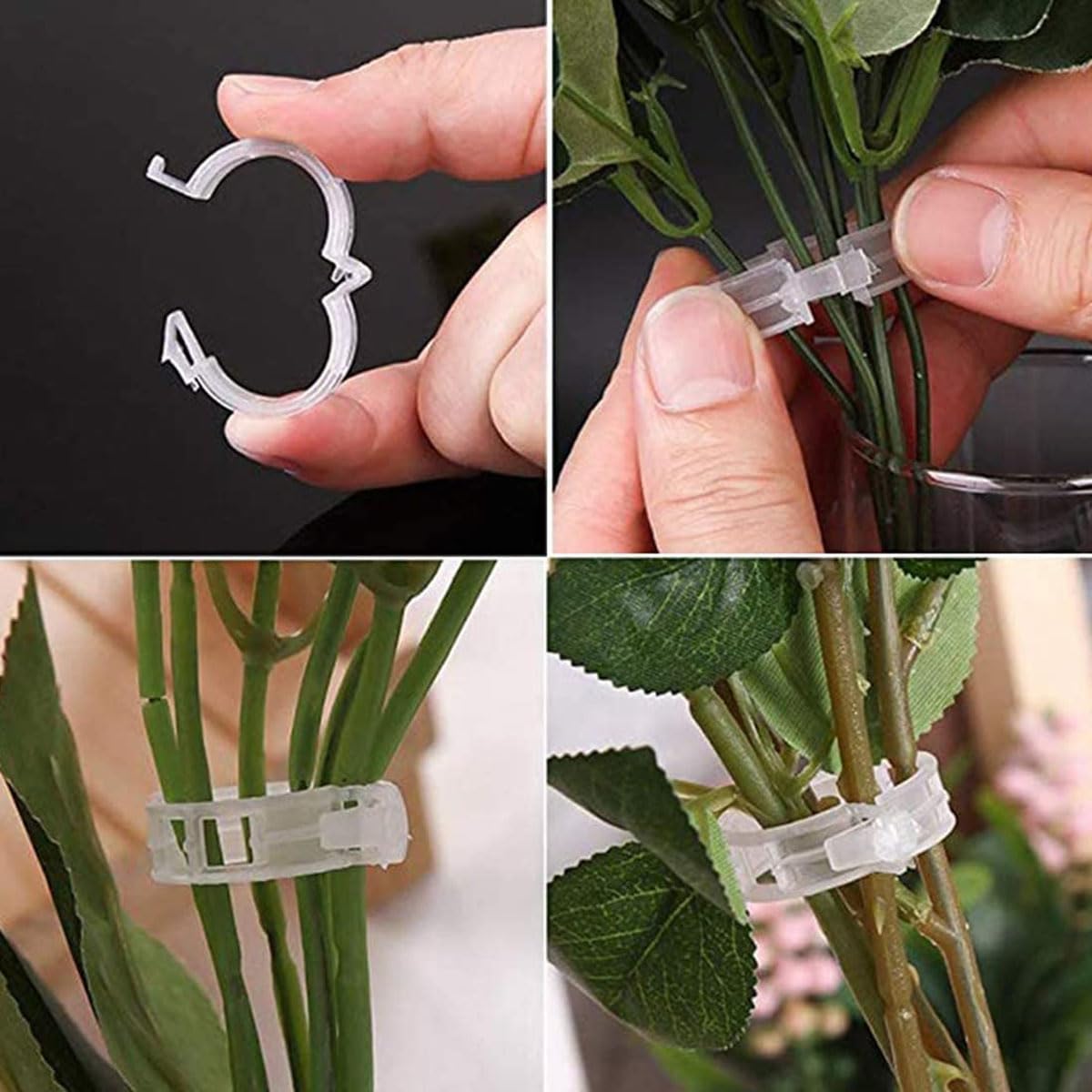 100PCS Tomato Clips Garden Plant Clips Plant Supports for Garden Tomato Plant Support Plant Support Clips for Fixing Tomatoes Cucumbers - Image 4