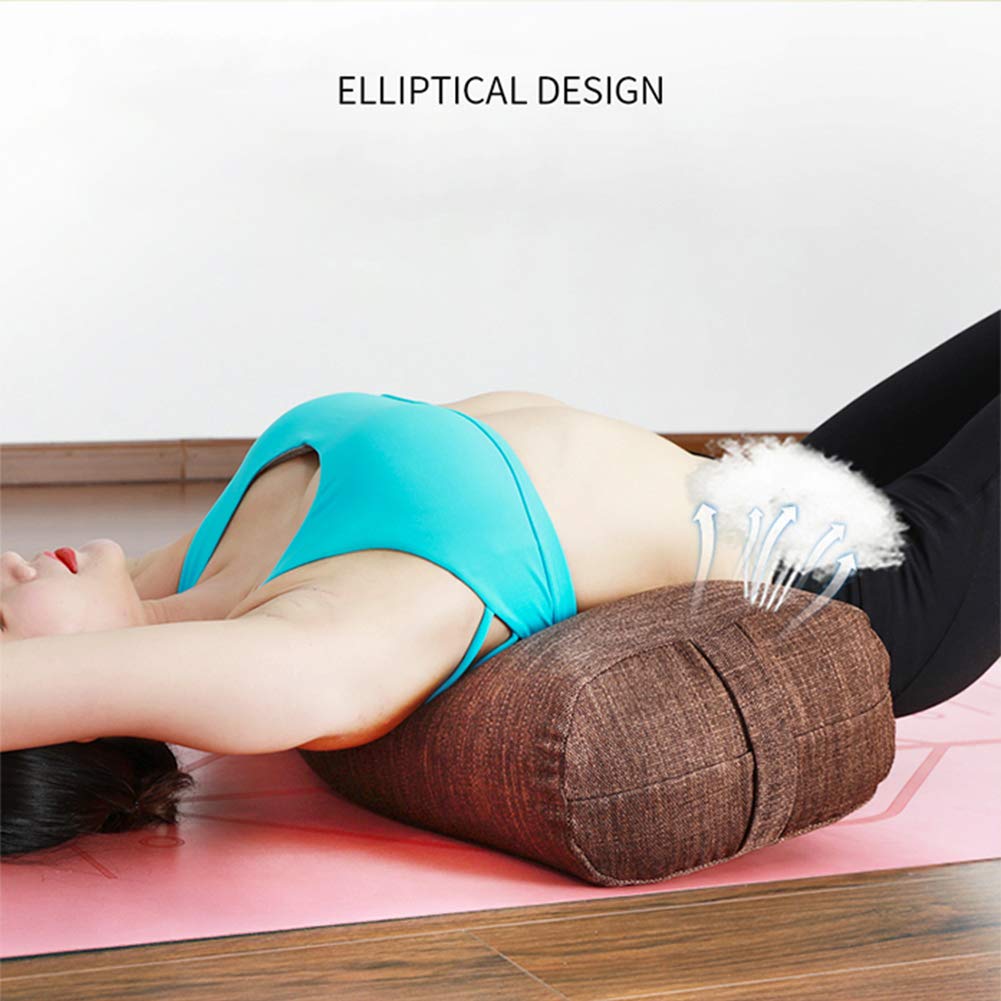 AIZYR Yoga Kissen Kissen Bio-Buchweizenpolster Mit Waschbarem Bezug, Yoga-Stützkissen Für Die Wiederherstellungsübung,A