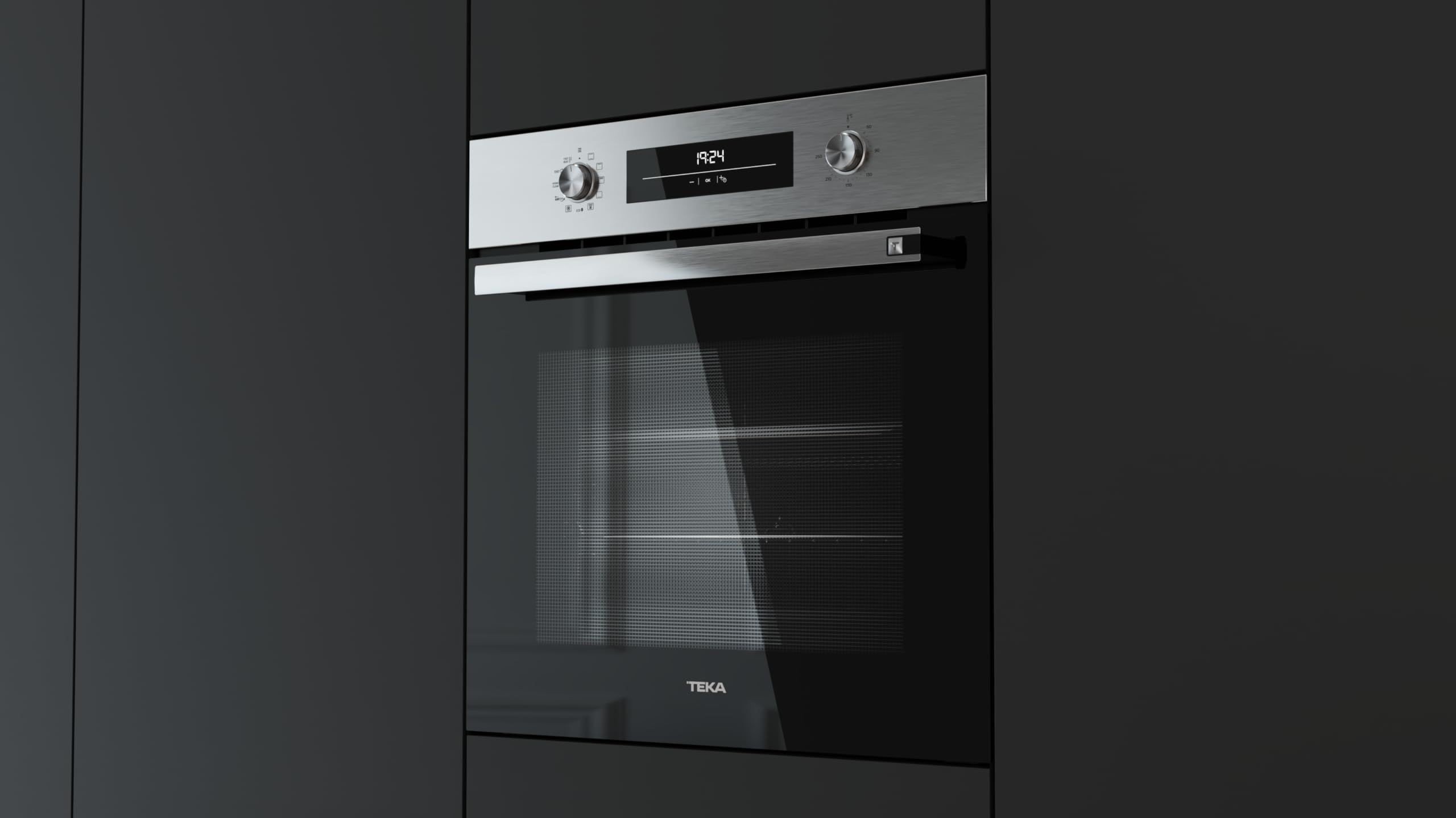 TEKA Horno Multifunción Airfry, Sistema HydroClean, 9 Funciones, 71L, Guías Telescópicas, Modelo NEO HSB 6466