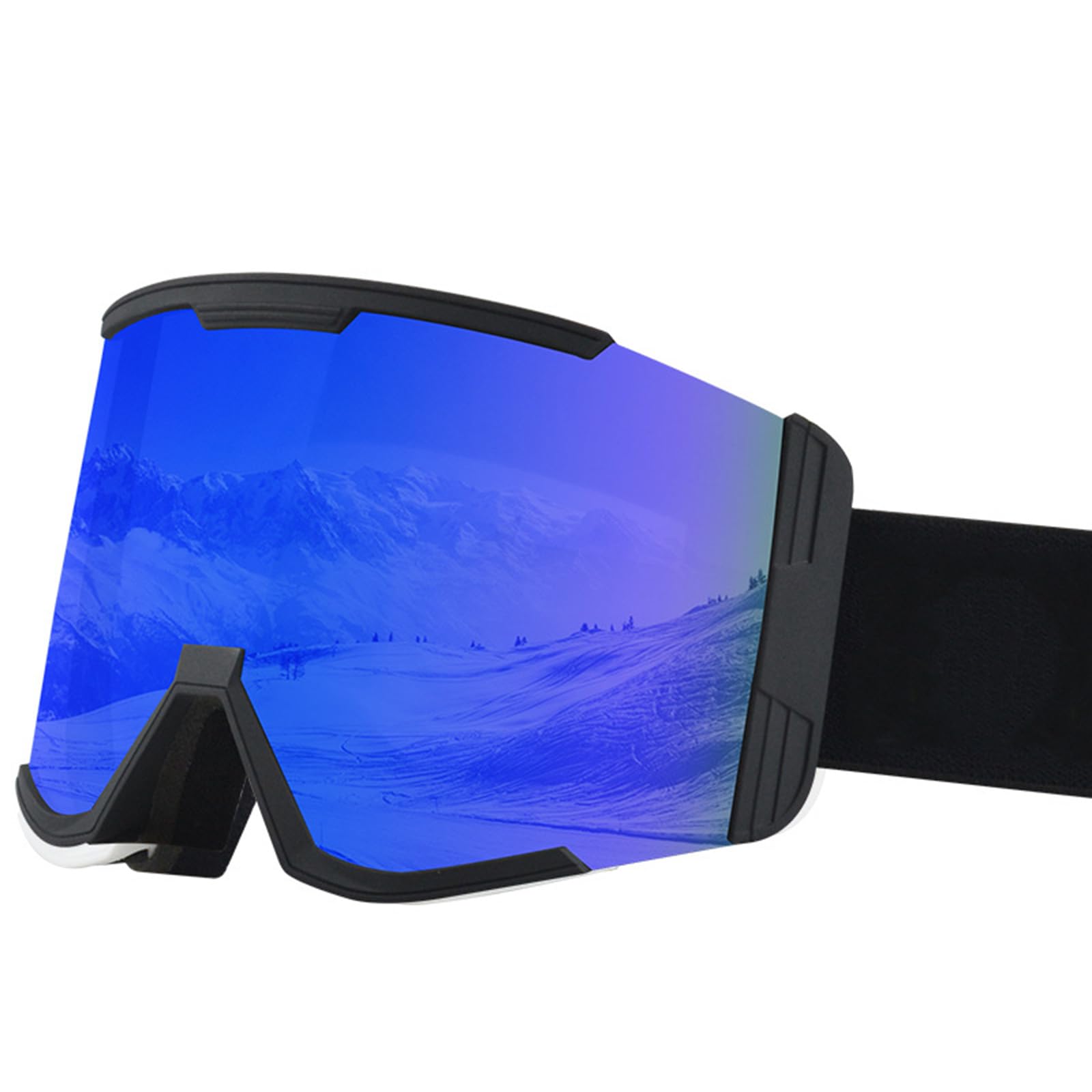 Occhiali protettivi UV Anti Fog Wide Vision Occhiali da sci per uomo donna antigraffio sopra gli occhiali da neve Gliding Eyewear