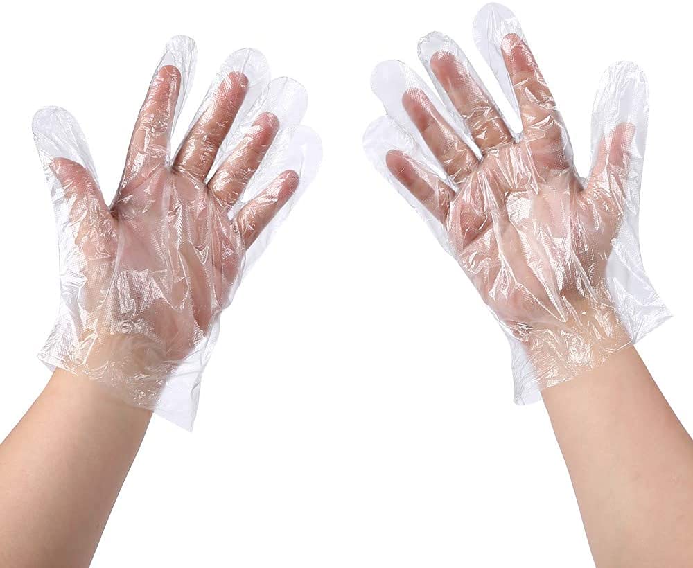 I ENTERPRISES Iconic Plastic Gloves,100 pieces, Disposable Plastic hand gloves for cleaning cooking safety, free size, plastic, transparent (Large, 100) (B09PLLTLHP) Amazon Price History, Amazon Price Tracker