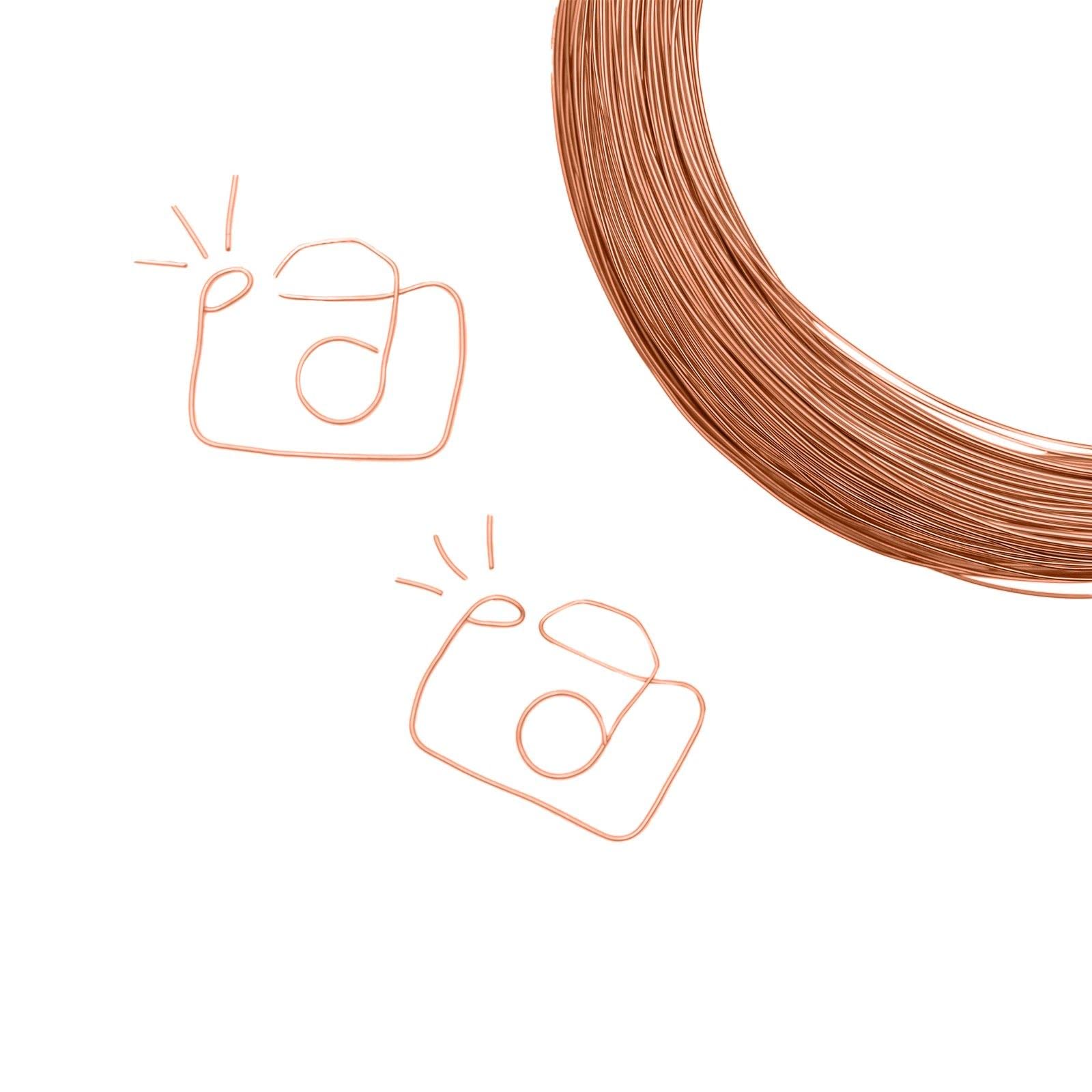 Vaessen Creative Aluminium Wire, Orange Copper, One Size - Image 4