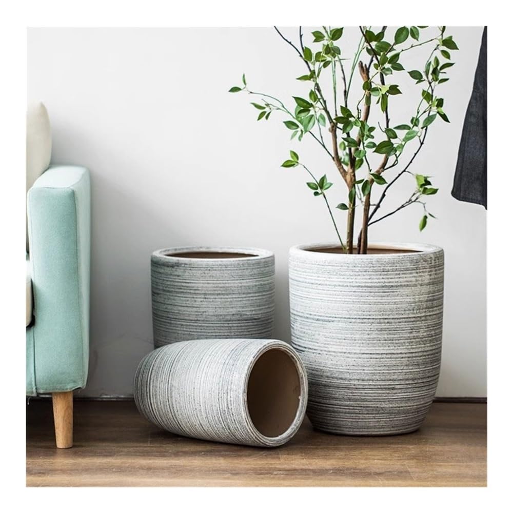 Doniczki Ceramiczna doniczka z otworami drenażowymi, dekoracja do domu i ogrodu