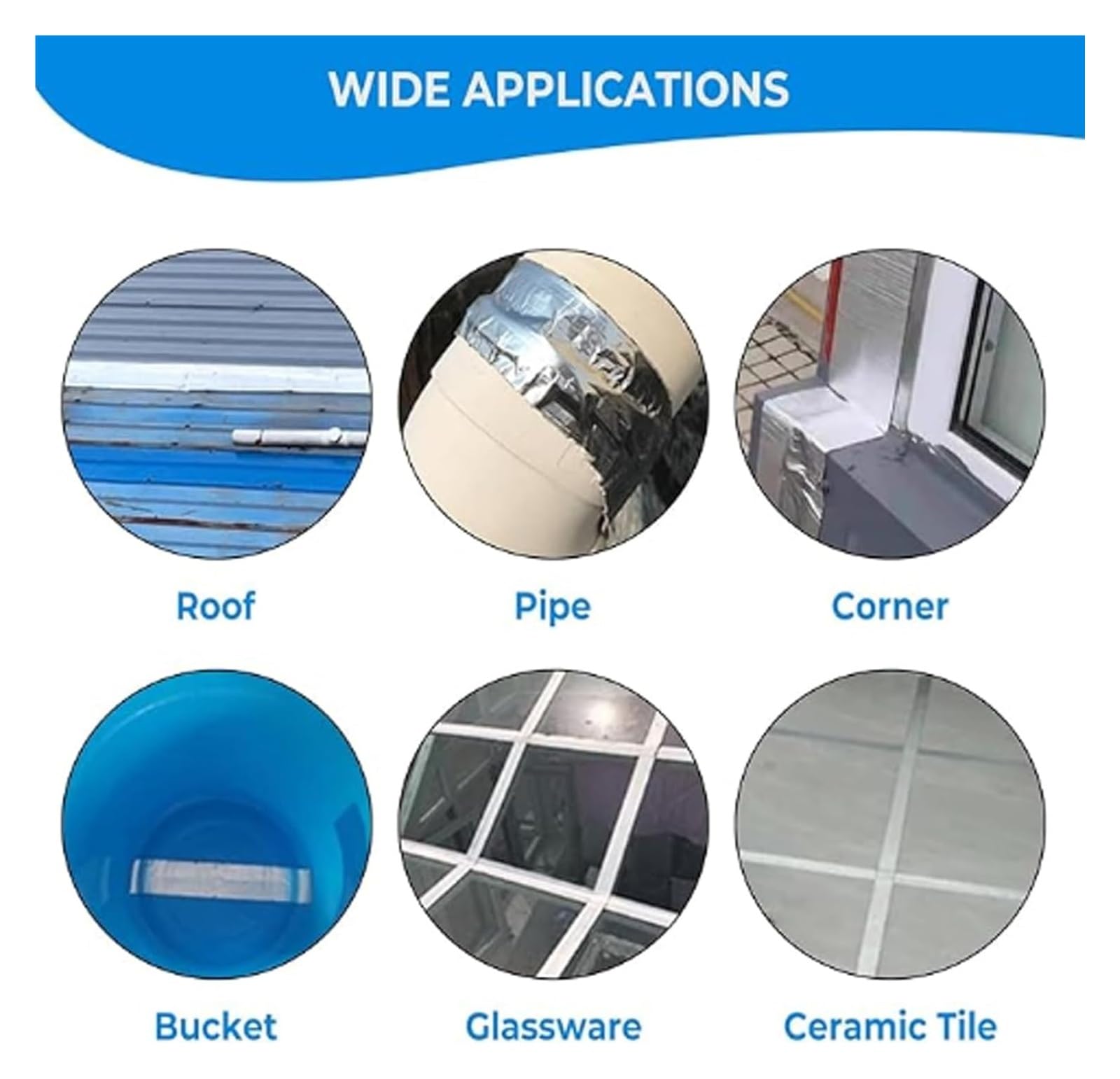 Cinta impermeableCinta impermeable - Cinta selladora de reparación multiusos - Cinta selladora de techos de aluminio for fugas de agua - Cinta de reparación de tuberías Cinta tapajuntas (varios tamaño