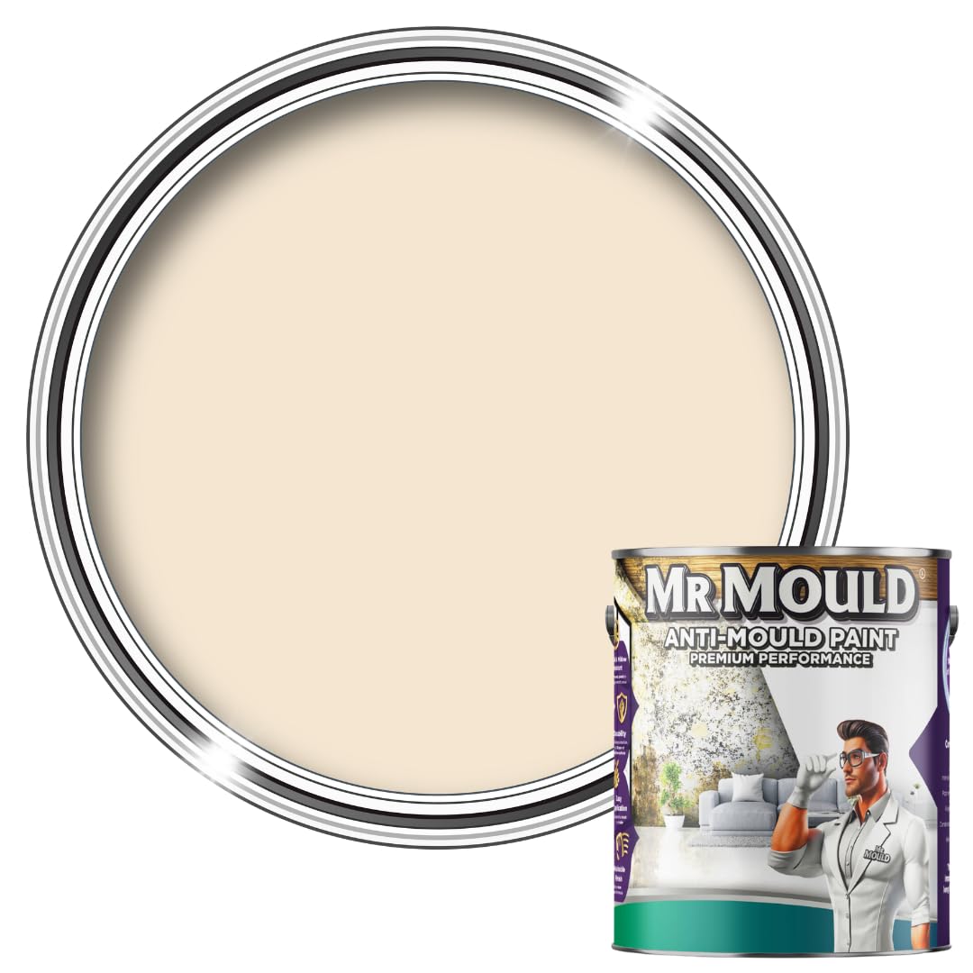 Mr Mould Anti Damp Paint Magnolia 0.5L – Anti-Condensation & Damp Proof Seal for Walls & Ceilings – Prevents Mould, Mildew & Moisture Build-Up – Long-Lasting, Low Odour, Easy to Apply Interior Paint