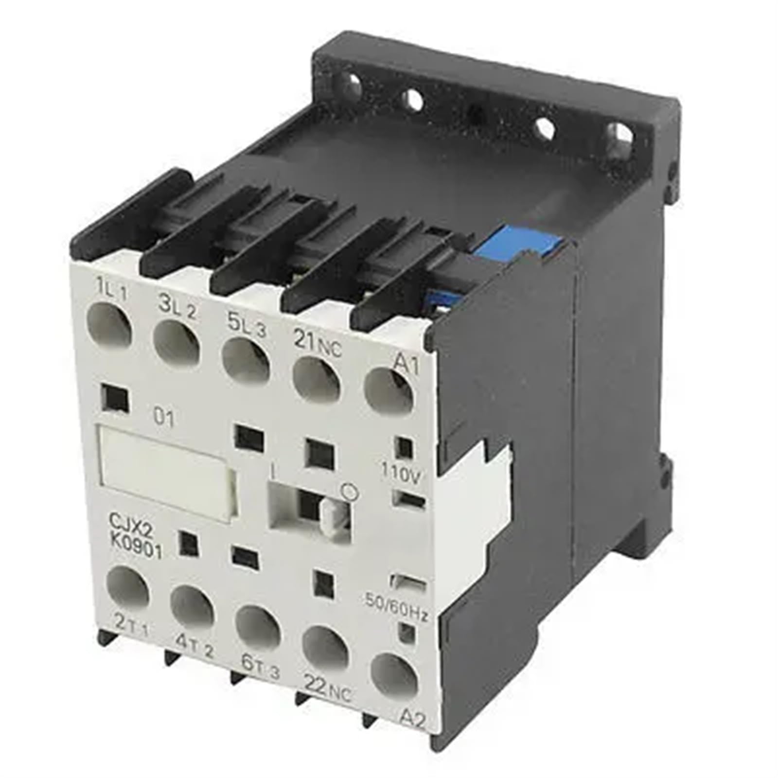 QEFHSVVZE CJX2-K0901 110 Volts Coil 35mm DIN Rail 9A Three Pole 3P 1NC AC Contactor