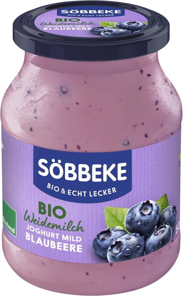 Bio Weidemilch Joghurt Blaubeere 6 x 500 g