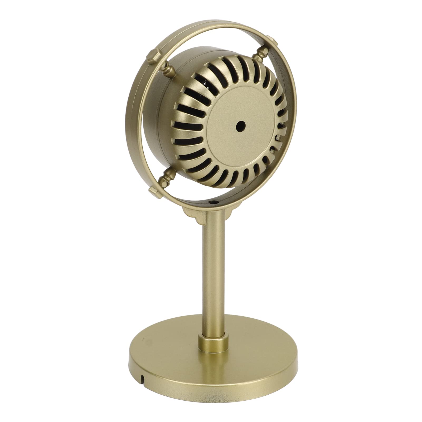 Yctze Vintage Retro Microphone Prop Gold Plastic Handheld 3 5mm Jack Auxiliary Karaoke Pretend Play Television Video Production Digital Photography