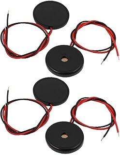 NEW LON0167 4Pcs DC 1-30V 80dB Sound Passive Electronic Buzzer Alarm 23mm x 4mm Black(4 Stcke DC 1-30 ? 80dB Sound Passive Elektronische Summer Alarm 23mm x 4mm Schwarz