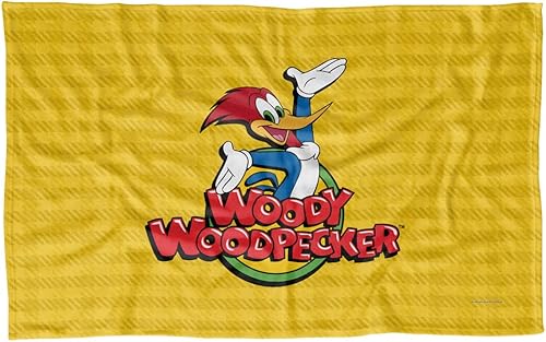 Trevco Woody Woodpecker - Manta de forro polar (36 x 58 pulgadas)