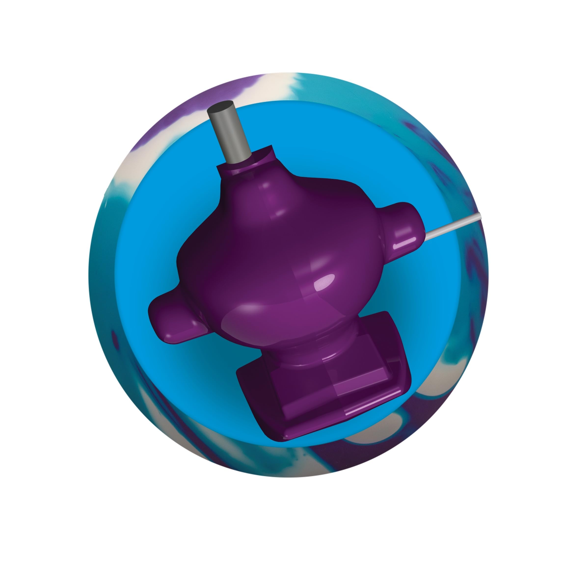 Bowlerstore Products Radical PRE-DRILLED Outer Limits Solid Bowling Ball - White/Blue/Purple 14lbs