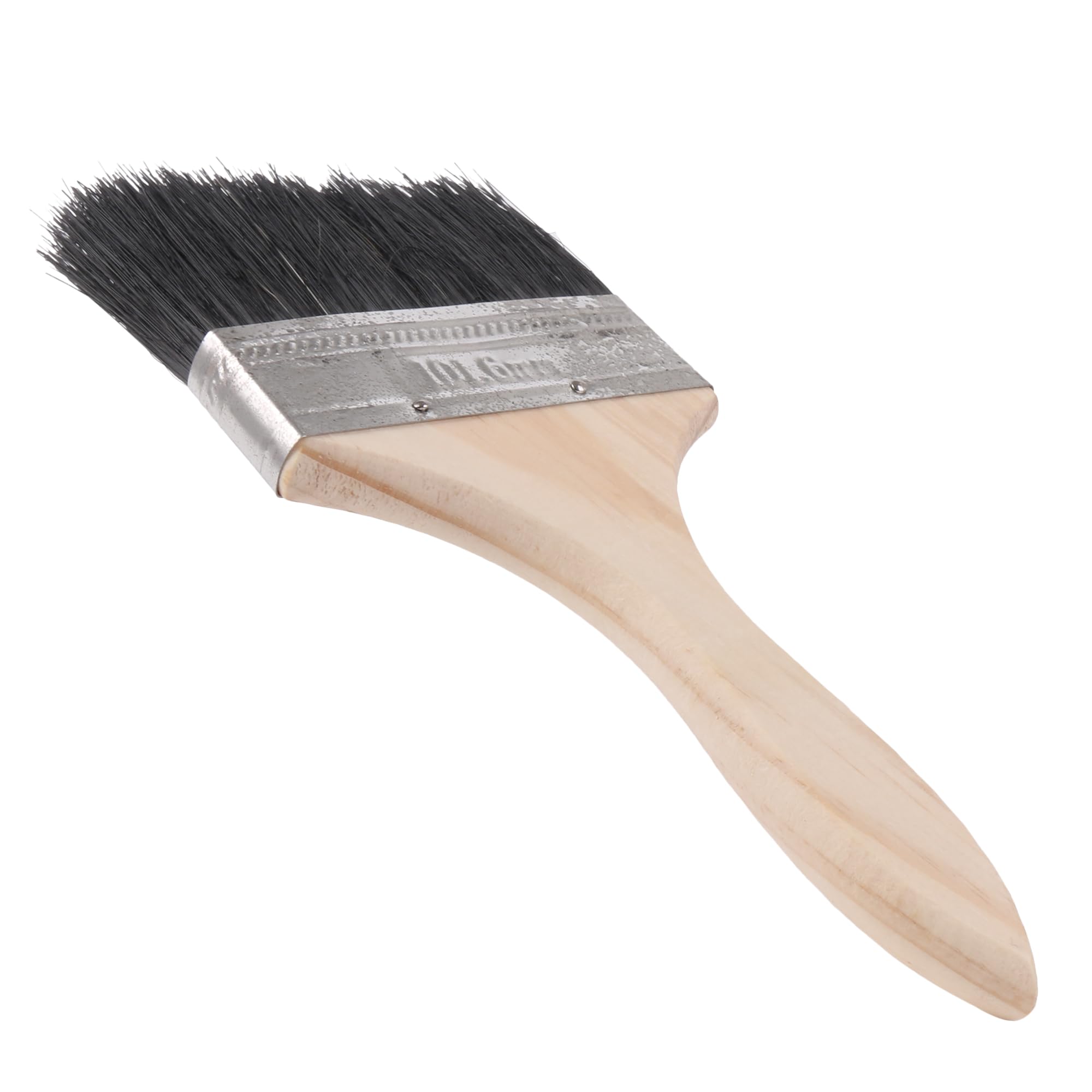 Pinceles de cerdas negras con mango fino para decoraciones de 10 cm, paquete de 15