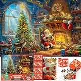 Ascnduup Christmas Puzzle Advent Calendar 2025 - Christmas Jigsaw Puzzle Advent Calendar 1000 Pieces for Kids and Adult, 24 Day Countdown Puzzle Advent Calendars Xmas Gift for Boys, Girls, Teens