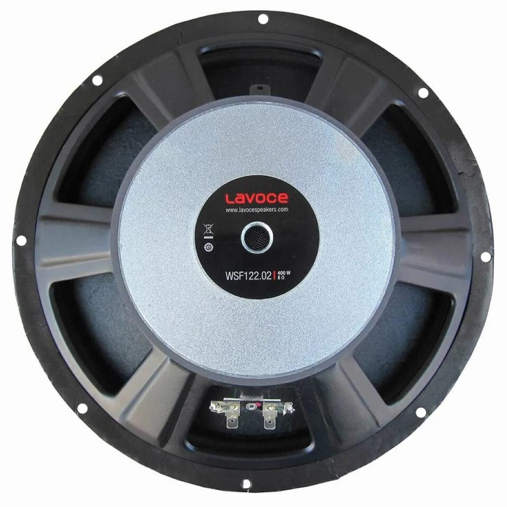 1 LA VOCE ITALIANA WSF122.02 głośnik niskotonowy 30 cm 300 mm 12" 200 wat rms 400 wat maksymalna impedancja 8 omów house party disco, 1 sztuka + 3 bezpłatne naklejki