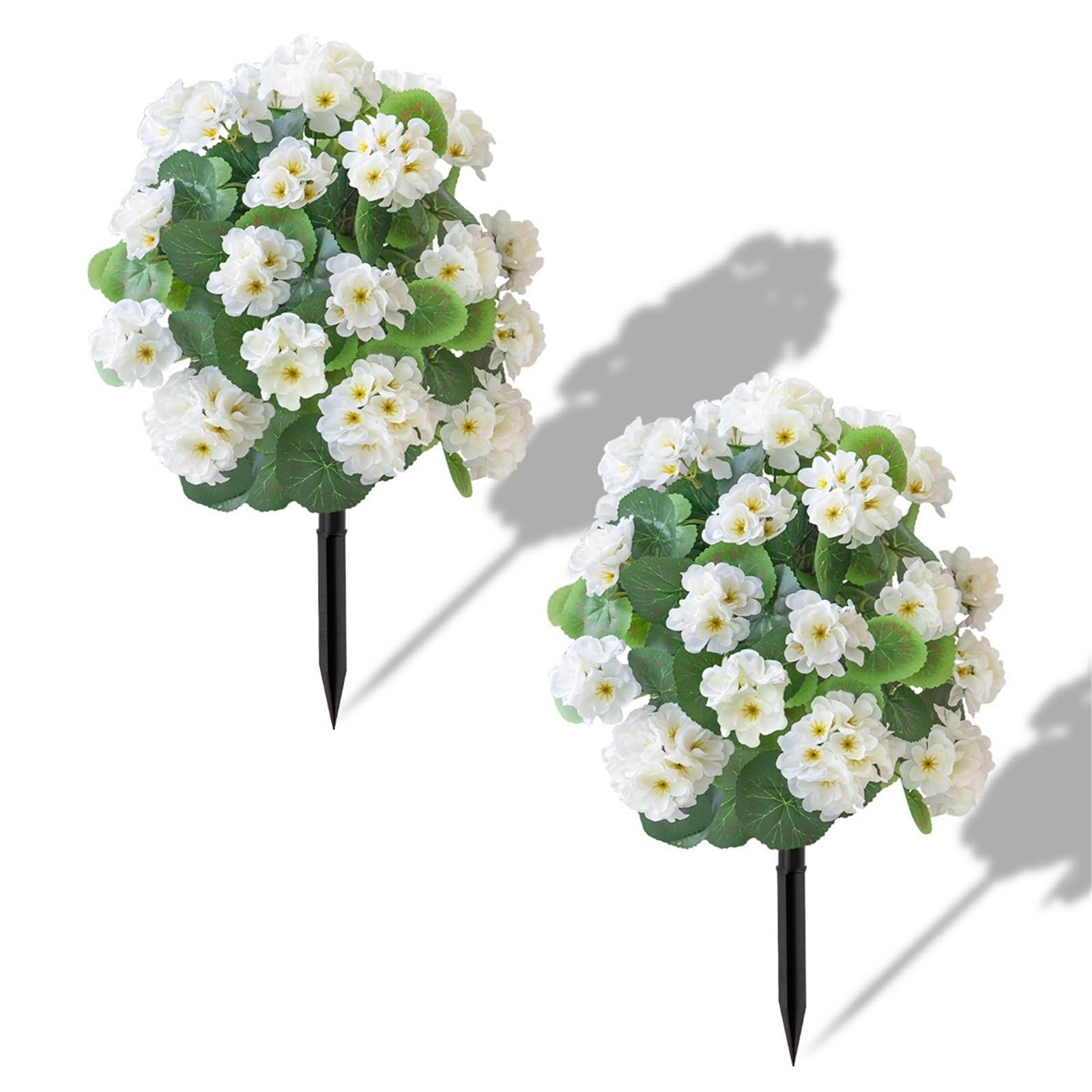 WBCDXCBB Haitang Ground Planting Courtyard Geranium Floor Decoration Caryophyllum Artificial Flowers 1Pcs(White)
