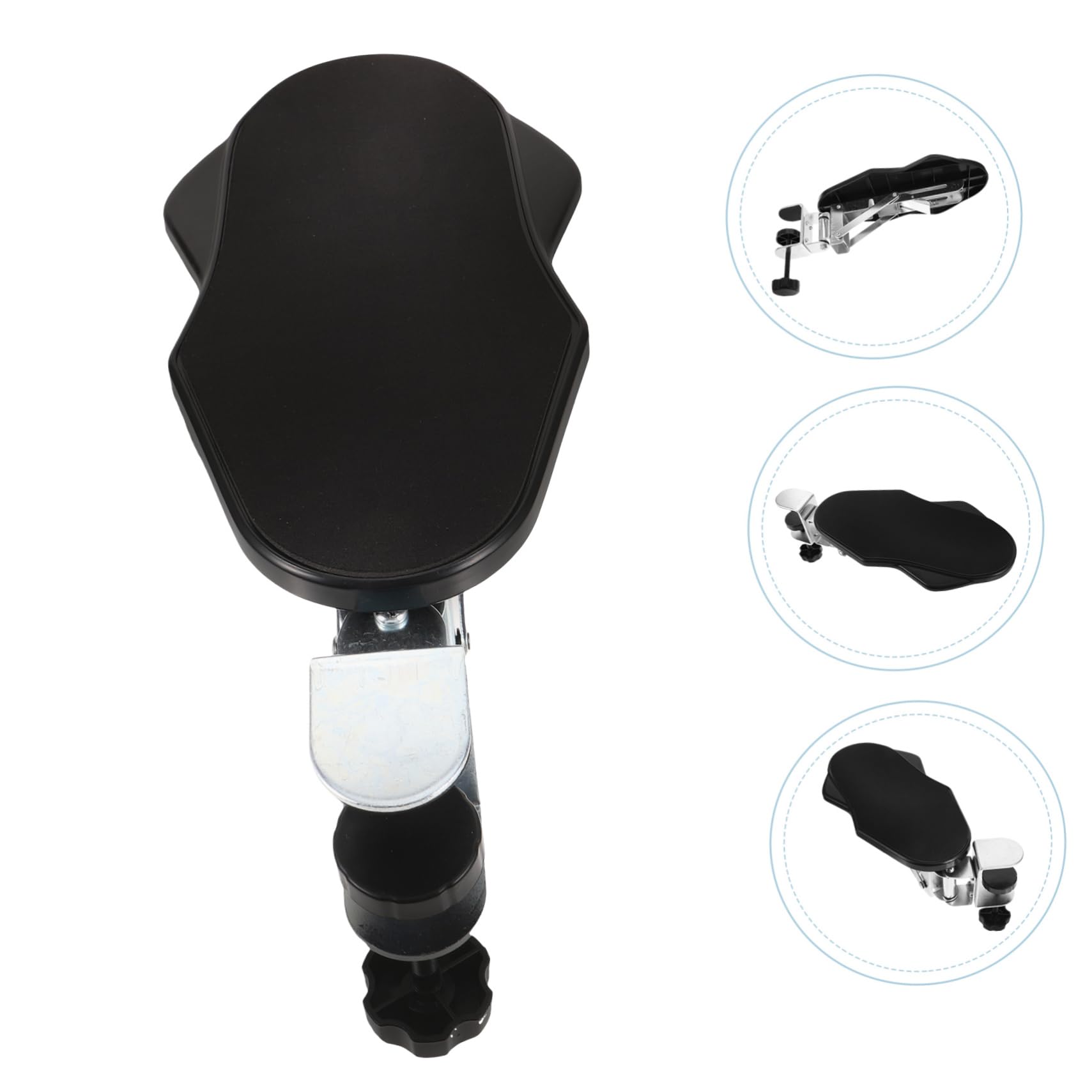 SEWACC Reposabrazos para Escritorio Ergonómico Plegable y Ligero de Abs y Hierro para Uso Prolongado en Oficina y Viajes de Negocios