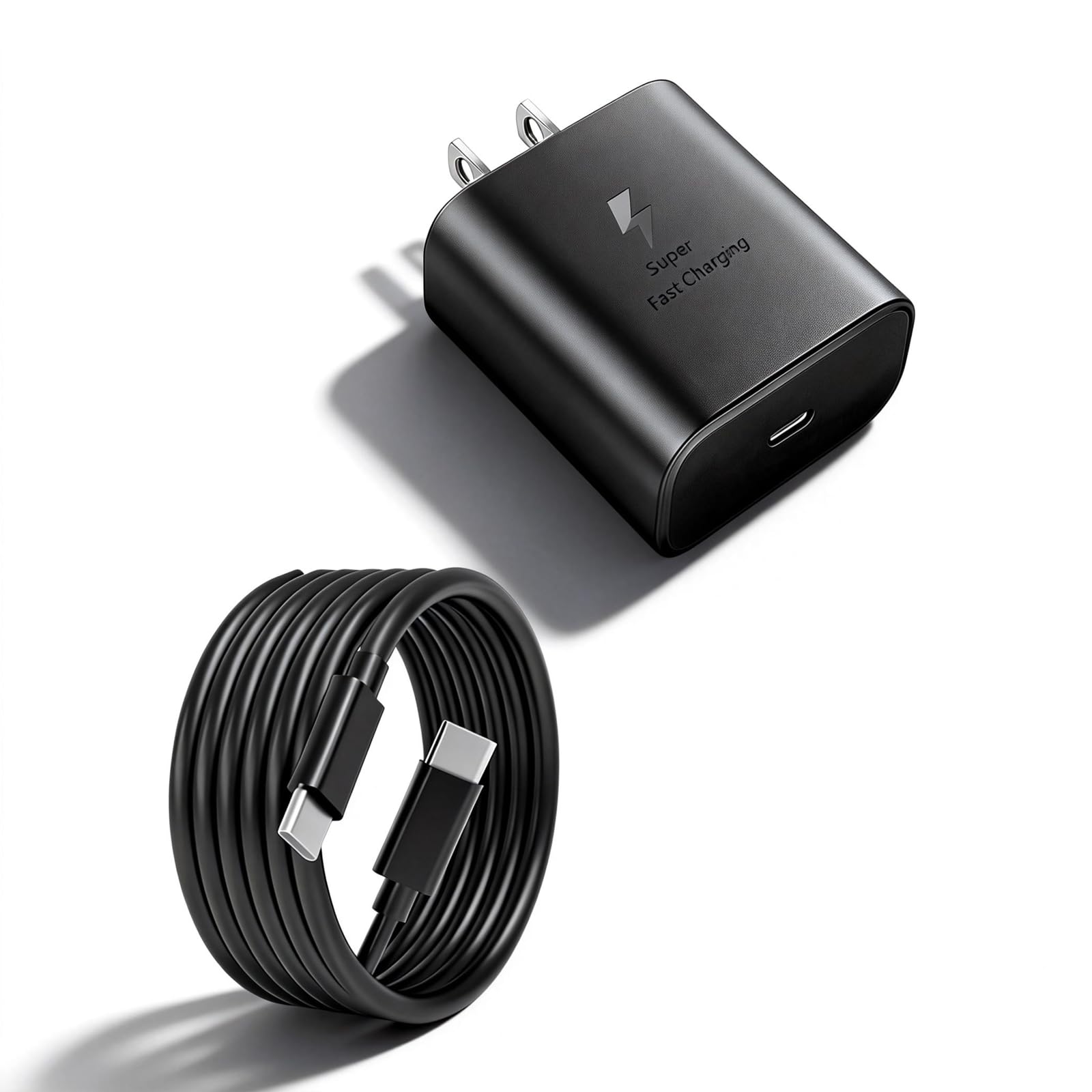 S25 Ultra Charger 45W USB-C Super Fast Charger with 3 28FT Type C Cable Cord PPS PD Wall