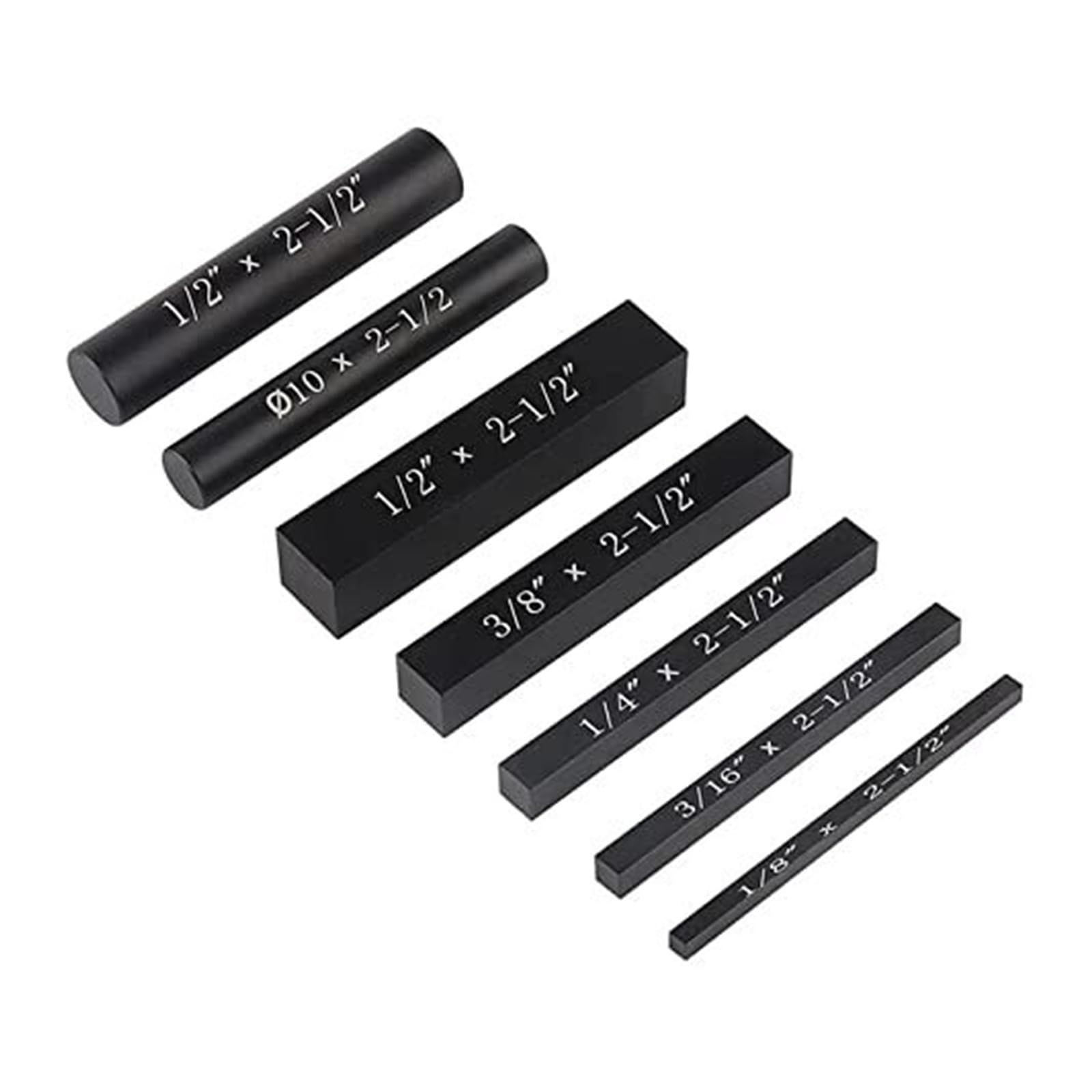 Zestaw 7-częściowych bloków montażowych Precyzyjne pręty ze stopu aluminium do obróbki drewna (Rosso)(Nero)