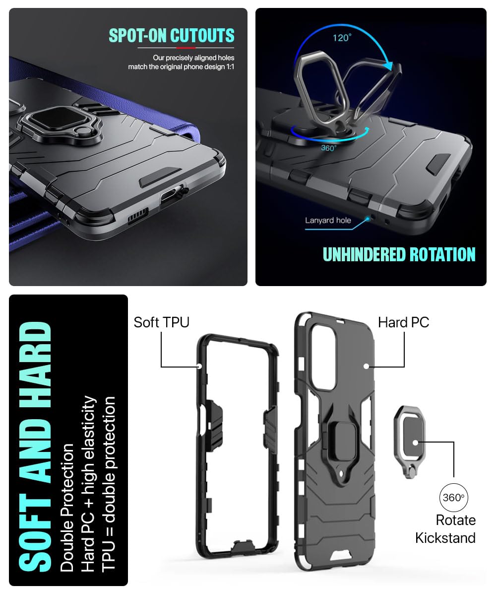 Samsung Galaxy M02s Shockproof Case - Blue -6