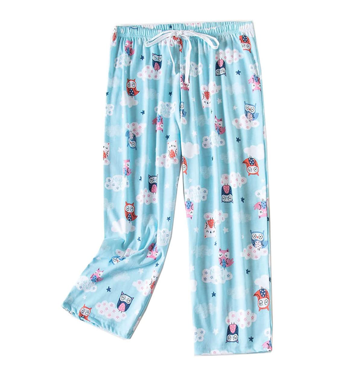 Pyjama Bottom for Women,Ladies Soft Pajama Bottoms Cotton Pure 3/4 Lounge Pants PJS Sleepwear Pant