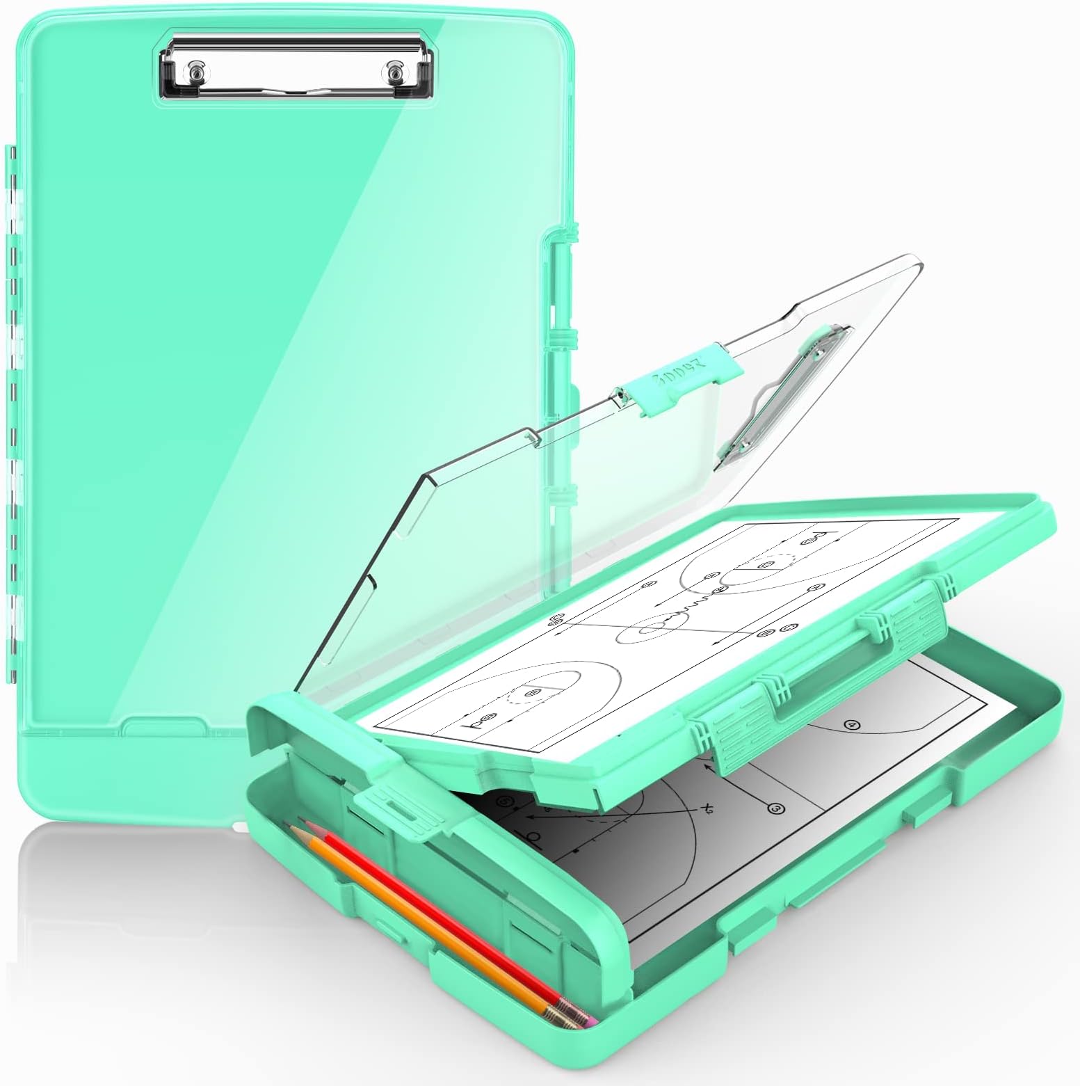 Sooez Original Clipboard with 2 Storage & Pen Holder