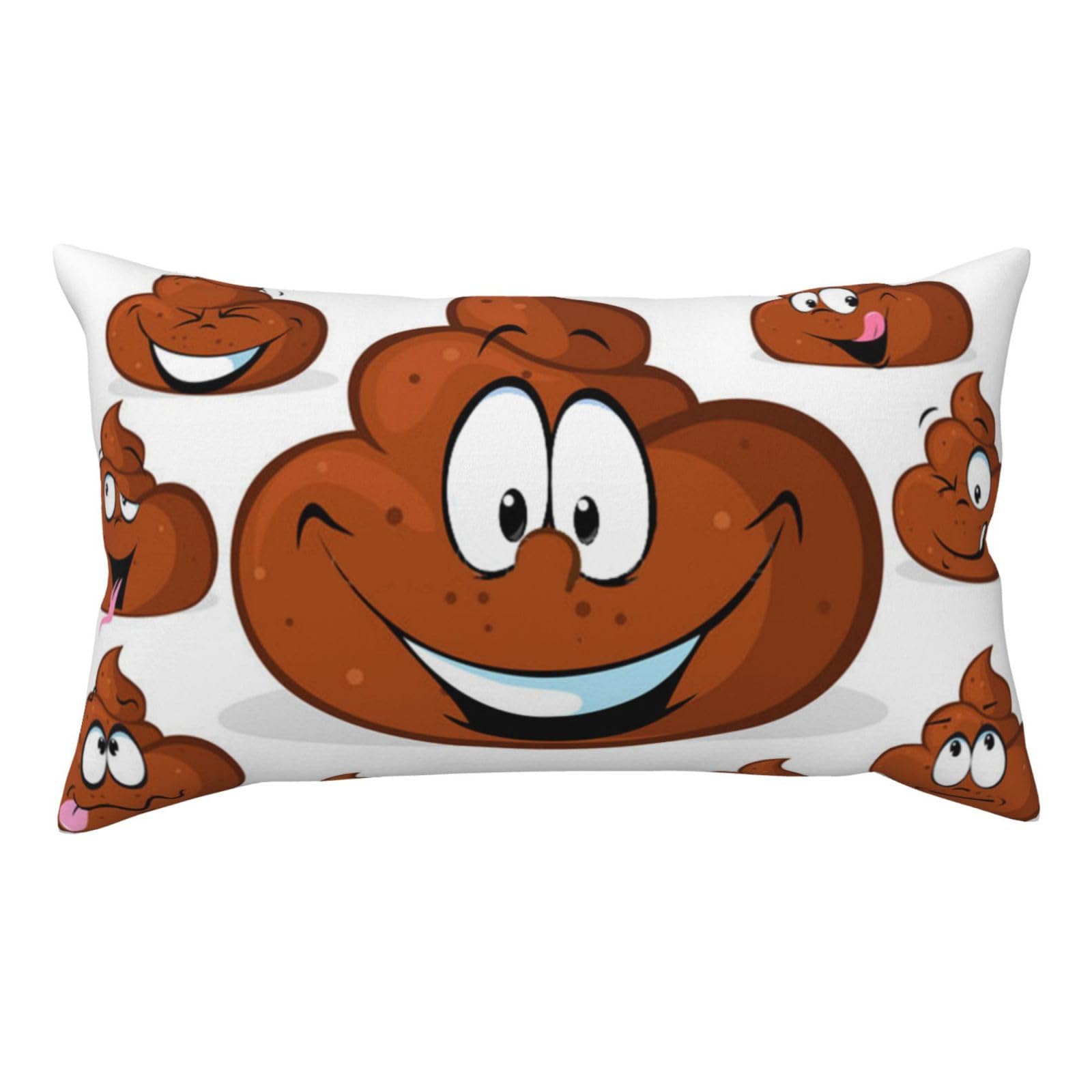 YFSGDLBN Funny Poop printed Pillow Case 20x36in decorative pillowcase Cushion Cover