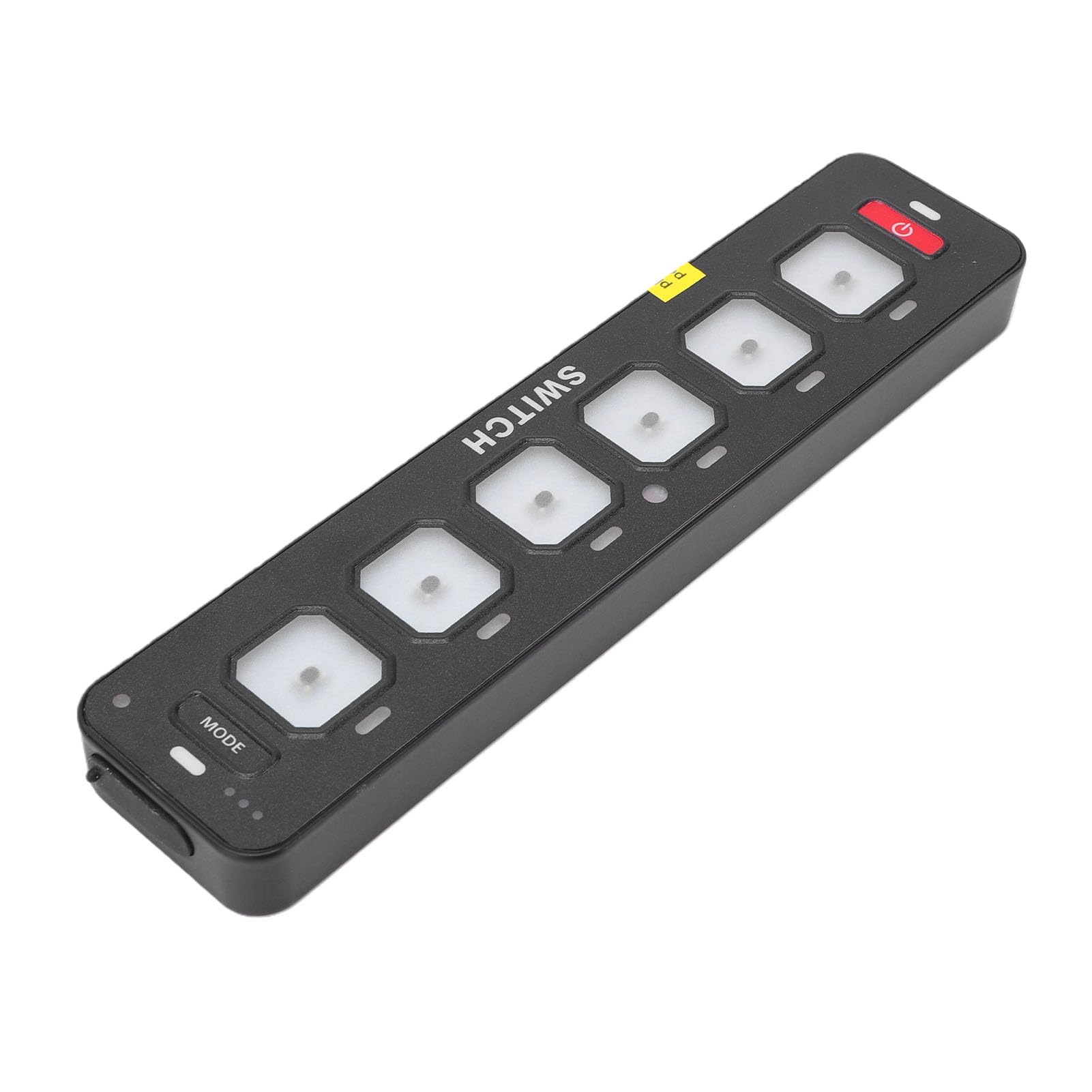 Cryfokt 6 Gang Switch Panel for Trucks, Boats, and ATVs | Podświetlenie RGB, niezależne sterowanie, wytrzymała konstrukcja, automatyczne przyciemnianie