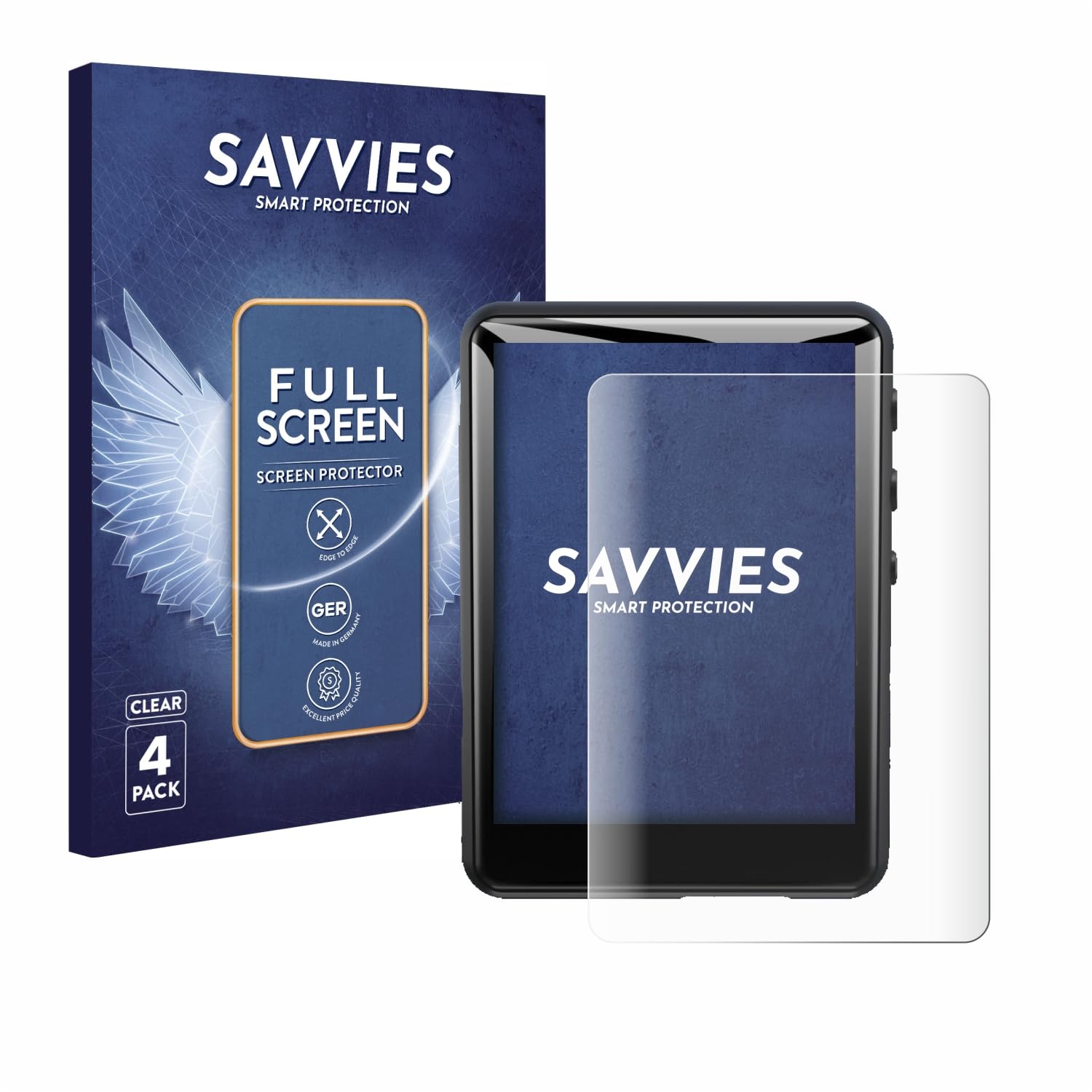 Pellicola Protettiva Per Zaqe MP3 Player M4 2.4'' - 4 Pezzi Full-Screen Con Auto-Guarigione - Foto 7