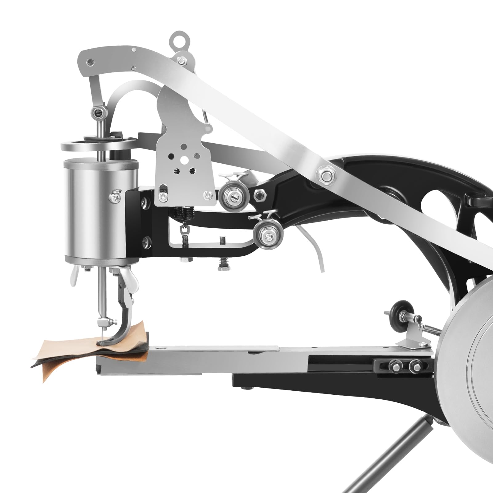 Handmatige schoenmaker metalen zadelaar, speciale naaimachine, handnaaimachine, 360° instelbaar, leer, schoenreparatie machine, universele sleutel, naaivoetsleutel, naaiplaat, steekinstelling Handmatige schoenmaker metalen zadelaar, speciale naaimachine, handnaaimachine, 360° instelbaar, leer, schoenreparatie machine, universele sleutel, naaivoetsleutel, naaiplaat, steekinstelling