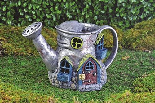 Georgetown Home and Garden Fiddlehead Fairy Village Old Watering Can Home, 5.5