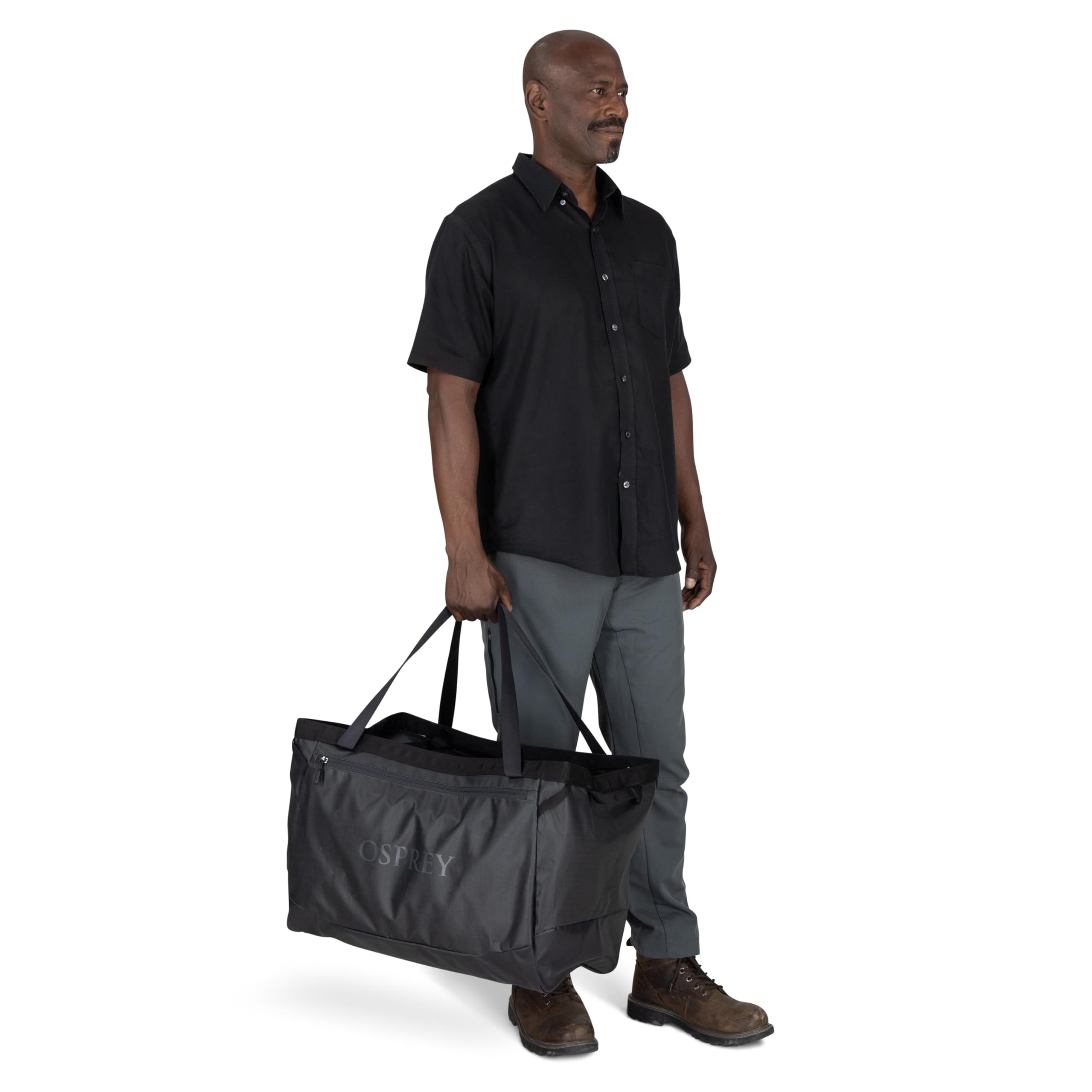 Osprey Transporter 60L Heavy Duty Gear Tote, Raven Black