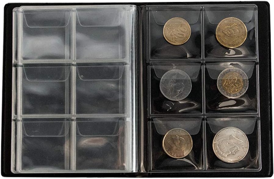 Uncle Paul Coin Album Coin Holder Coin Collection Book for Half Dollar/Small Dollar/50 Pence/Two pounds 60 Pockets CS3706 : Collectibles & Fine Art
