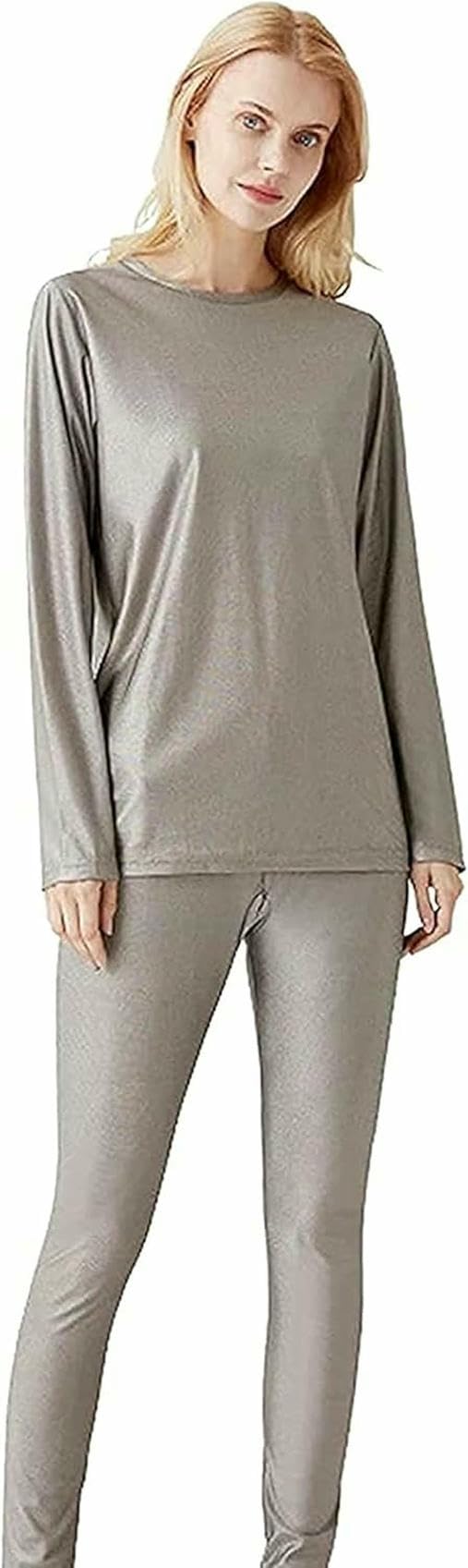 EMF Maternity Clothing,Radiation Protection Suit for Pregnant Women Conductive/Shielding EMF Anti Radiation Protection Silver Fabric Reducing EMI~/