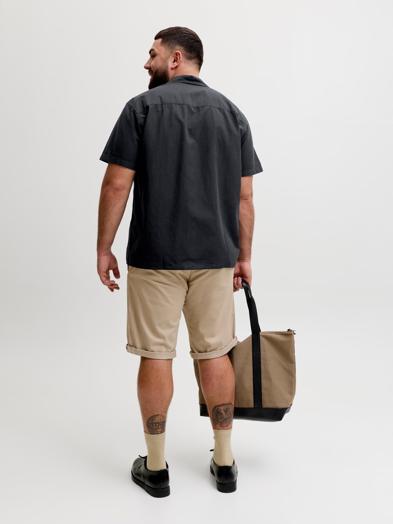 JACK & JONES Plus Size Camisa De Popelín Corte Regular