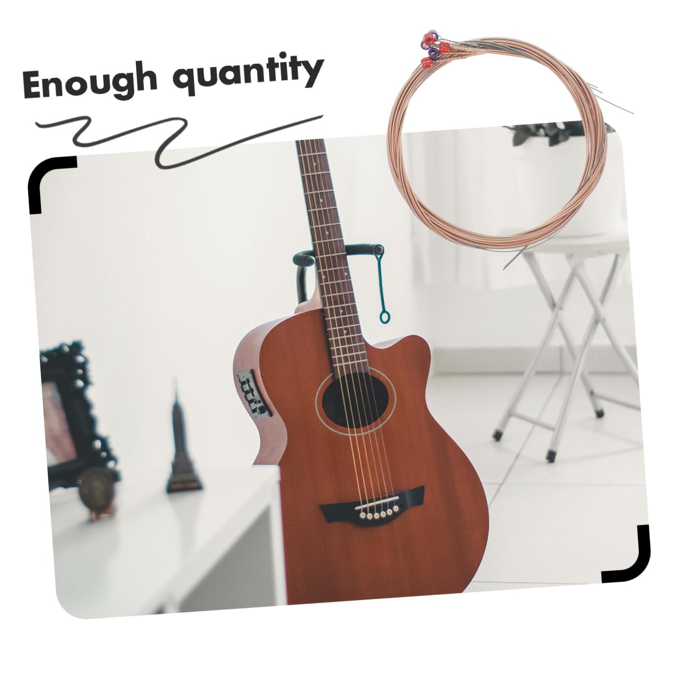 ifundom 24pezzi Corde Per Chitarra Folk Corde Musicali Accessori Per Chitarra Acustica Con Qualità Di Suono Ottimale e Resistenza Duratura