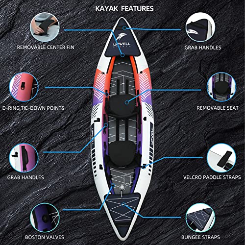 Inflatable Kayak Fishing Boat Kayaks Canoe 2 Person Kayak Kids Kayak Kyake/Boat 1 Person Foldable Kayak Inflatable Kayak 1 Person Pedal Boat Inflatable Kayak 2 Person Adult, Grey #TOP1