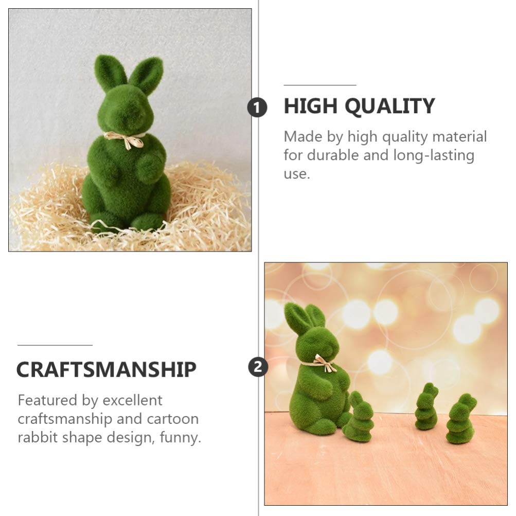 Toddmomy 8 Pièces Décoration Lapin Artificiel pour Maison Accessoires Photo Lapin De Pâques Bricolage