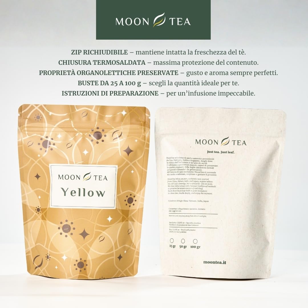 Té Amarillo Huoshan Huang Ya - Hojas Secas Sueltas - Té Chino de Calidad - Infusiones Wellness - 50 gr