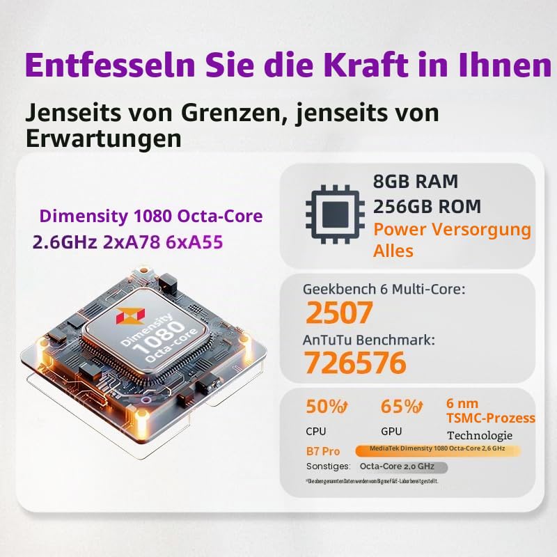 Bigme B7 Pro 7-Zoll-Farb-ePaper-Tablet mit 8+256GB Speicher und 4G-Telefoniefunktion (Grün)