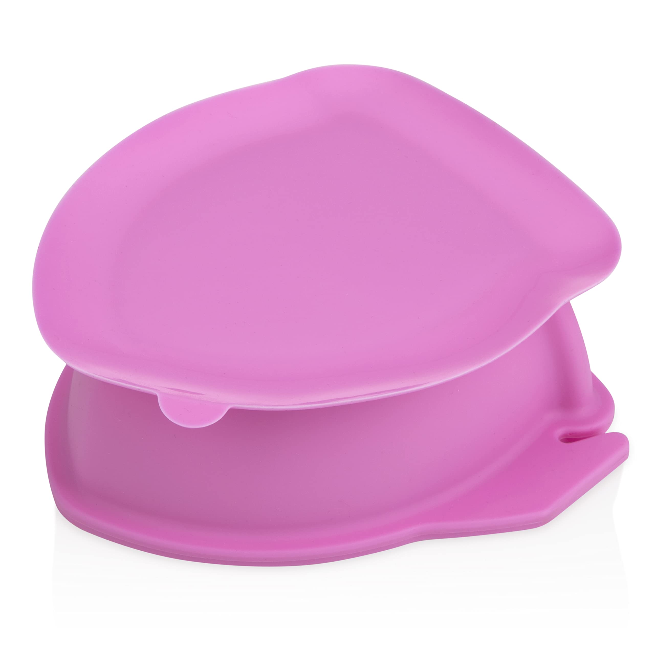 Nuby Sure Grip - Cuenco de silicona con base antideslizante, 6 m, color rosa