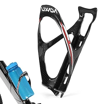 Haibing 1pcs Full Carbon Fiber Super-Light Bike Bottle Cage Bicycle Water Bottle Holder Cage for Road Bike Mountain Bike