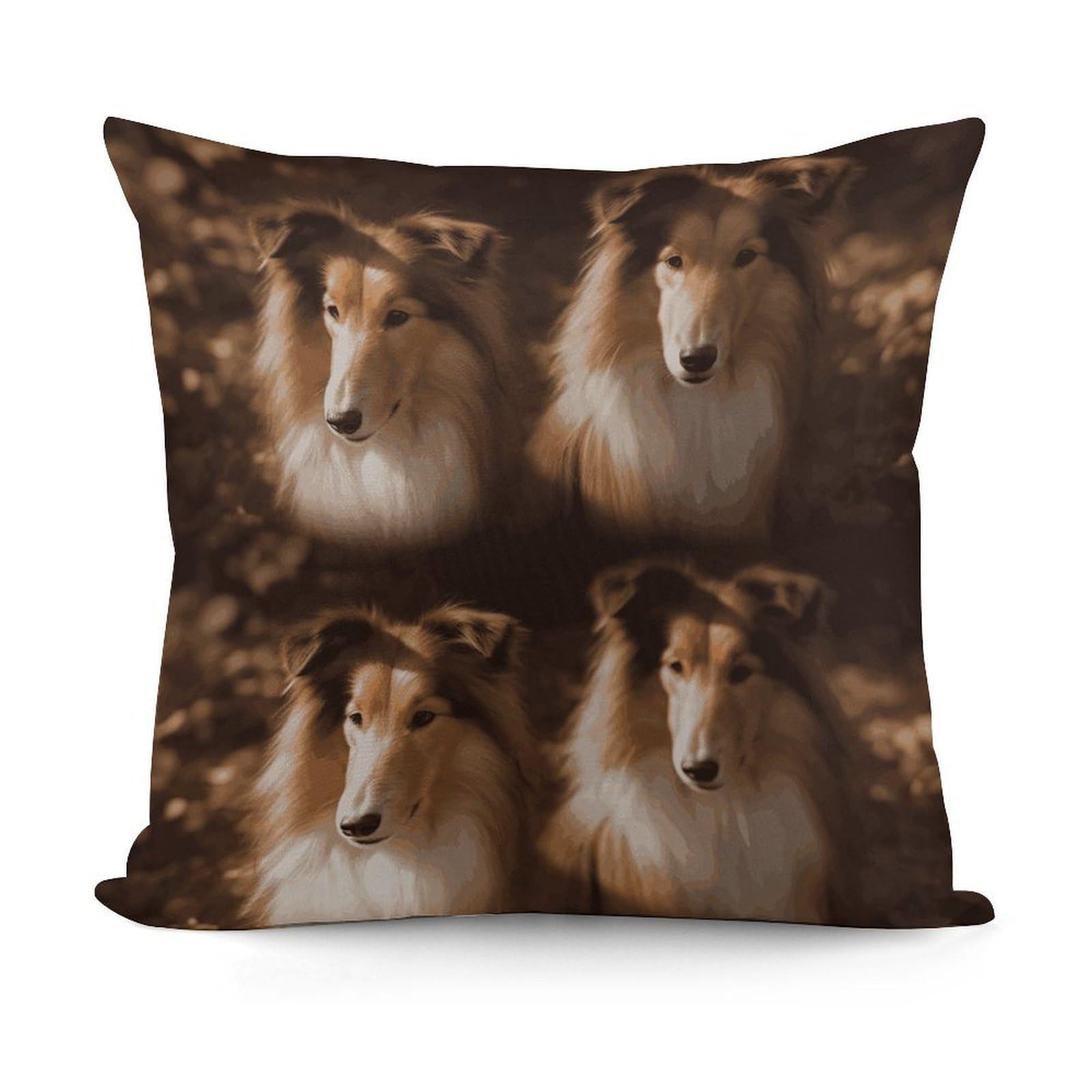 Adfgyerh Style Shelties Decorative Pillow Covers, Throw Pillow Covers Soft For All Seasons, Pillowcases For Couch Living Room Sofa Bedroom 18X18 Inch