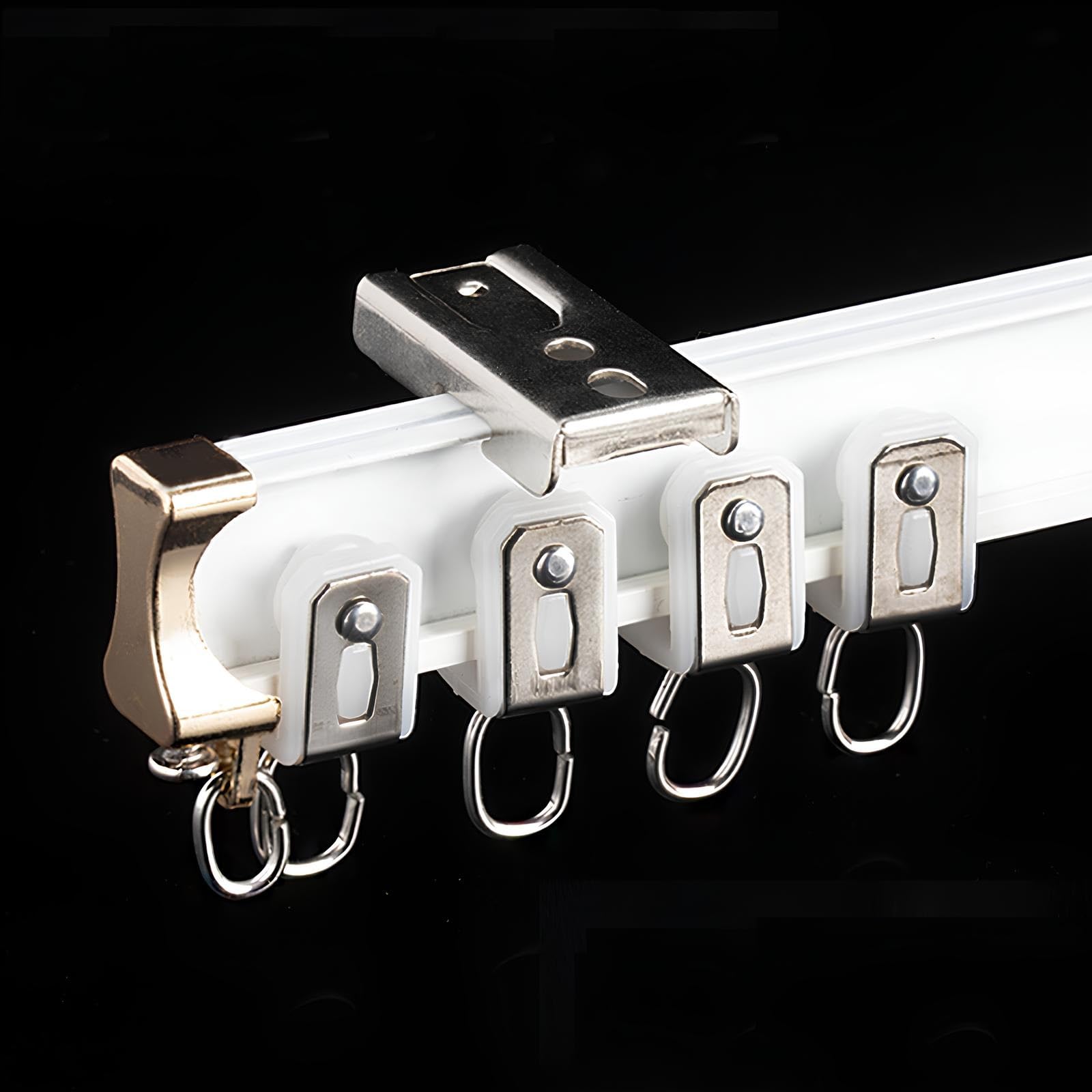 Rail séparation pièce blanc en aluminium 3m pour intimité de salle de bain