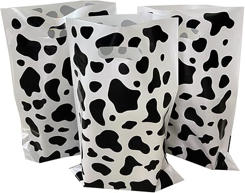 Miniatura 4 de 30 bolsas de golosinas con estampado de vaca, bolsas de golosinas, bolsas de regalos de fiesta, bolsas de regalo con temática de animales para